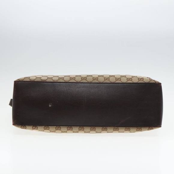 GUCCI GG Canvas Tote Bag Beige Brown Gold 106251 Auth 93839 - Picture 9 of 16